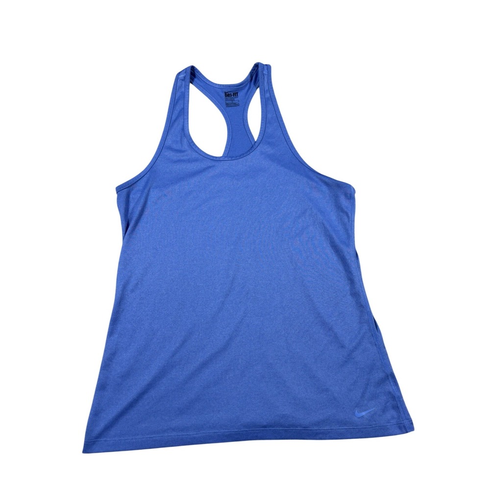 Nike Dri-FIT Women's Large Racerback Sleeveless Workout‎ Blue Tank Top